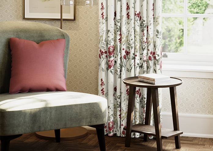 Wild Meadow, Ruby - Made to Measure Curtains - Image 5